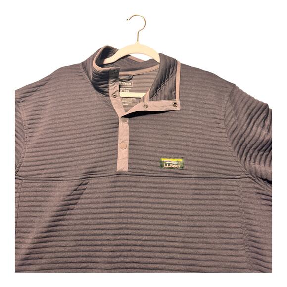 L.L.Bean Men's Airlight Knit Pullover grey mens XL slightly fitted Outdoors - Picture 9 of 10